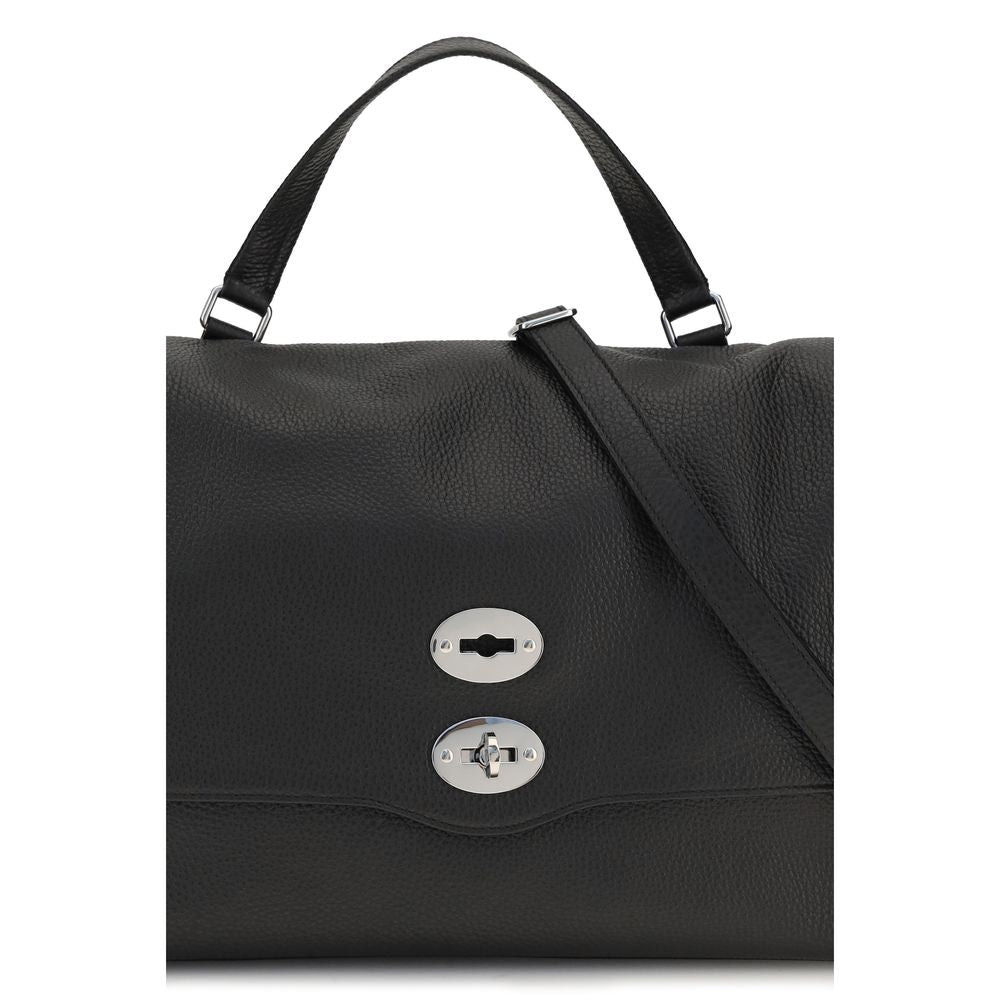 Zanellato Black Calf Leather Bos Taurus Shoulder Women's Bag