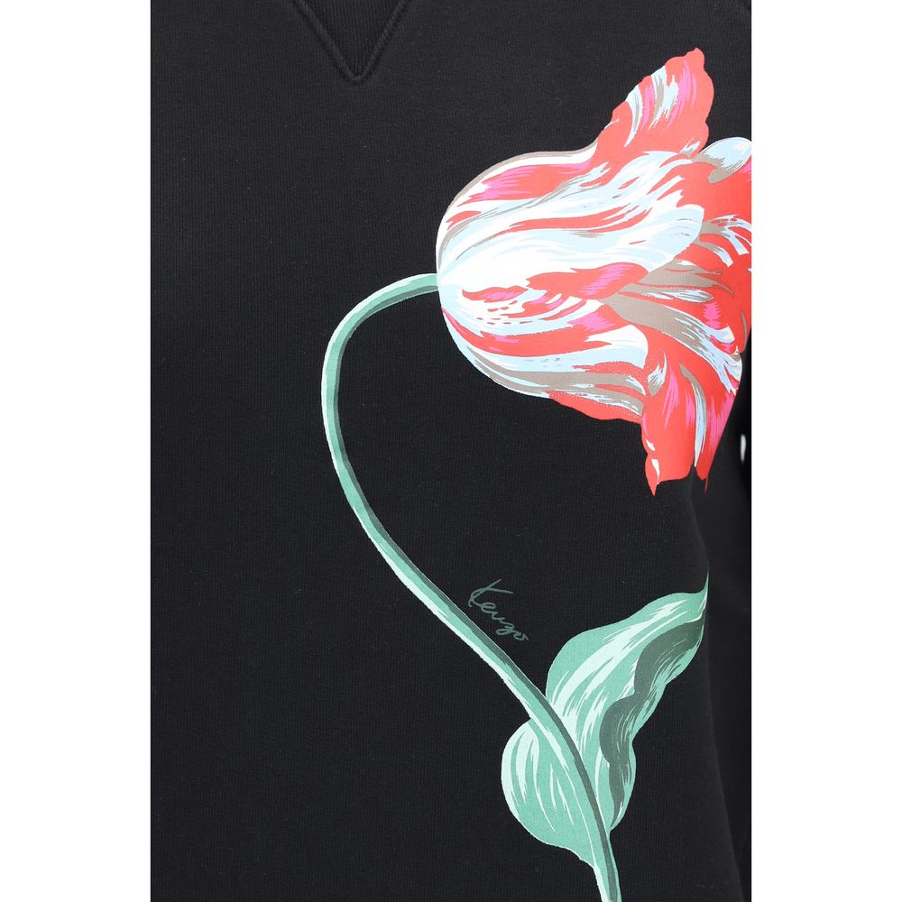 Kenzo Black Cotton Women's Sweatshirt