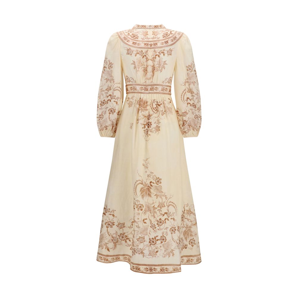 Zimmermann Beige Linen Casual Women's Dress