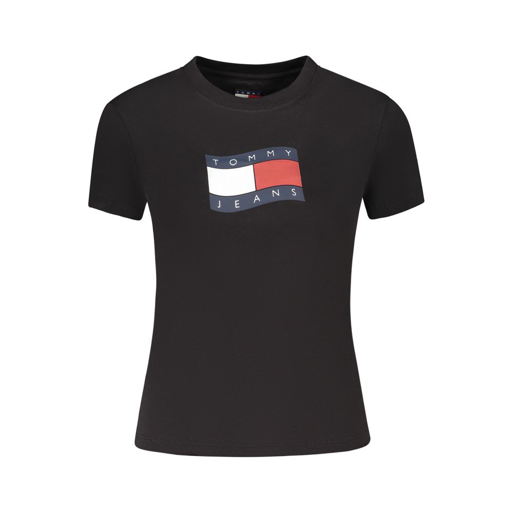 Tommy Hilfiger Black Cotton Women's Women's T-Shirt
