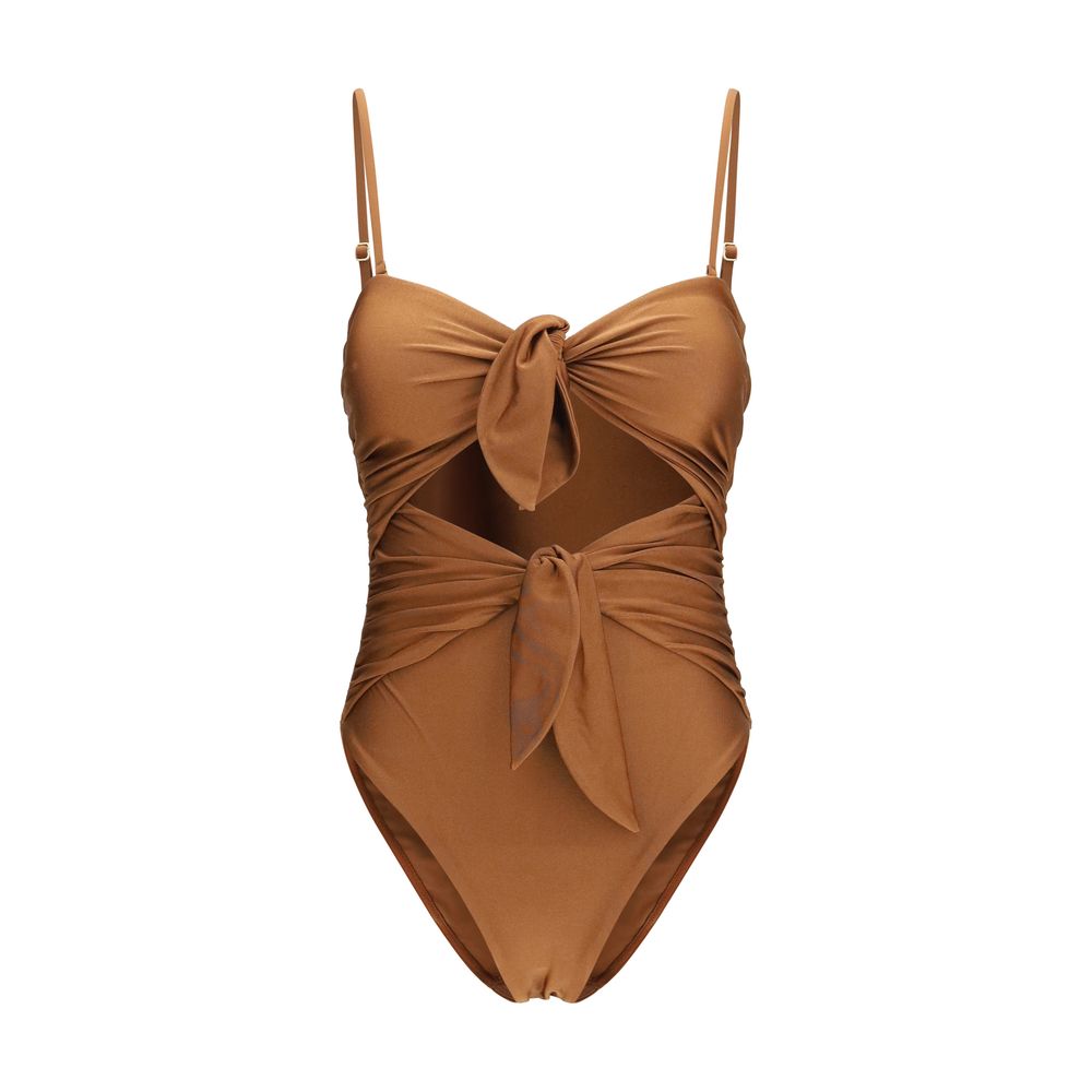 Zimmermann Beige Polyamide One-Piece Women's Swimsuit
