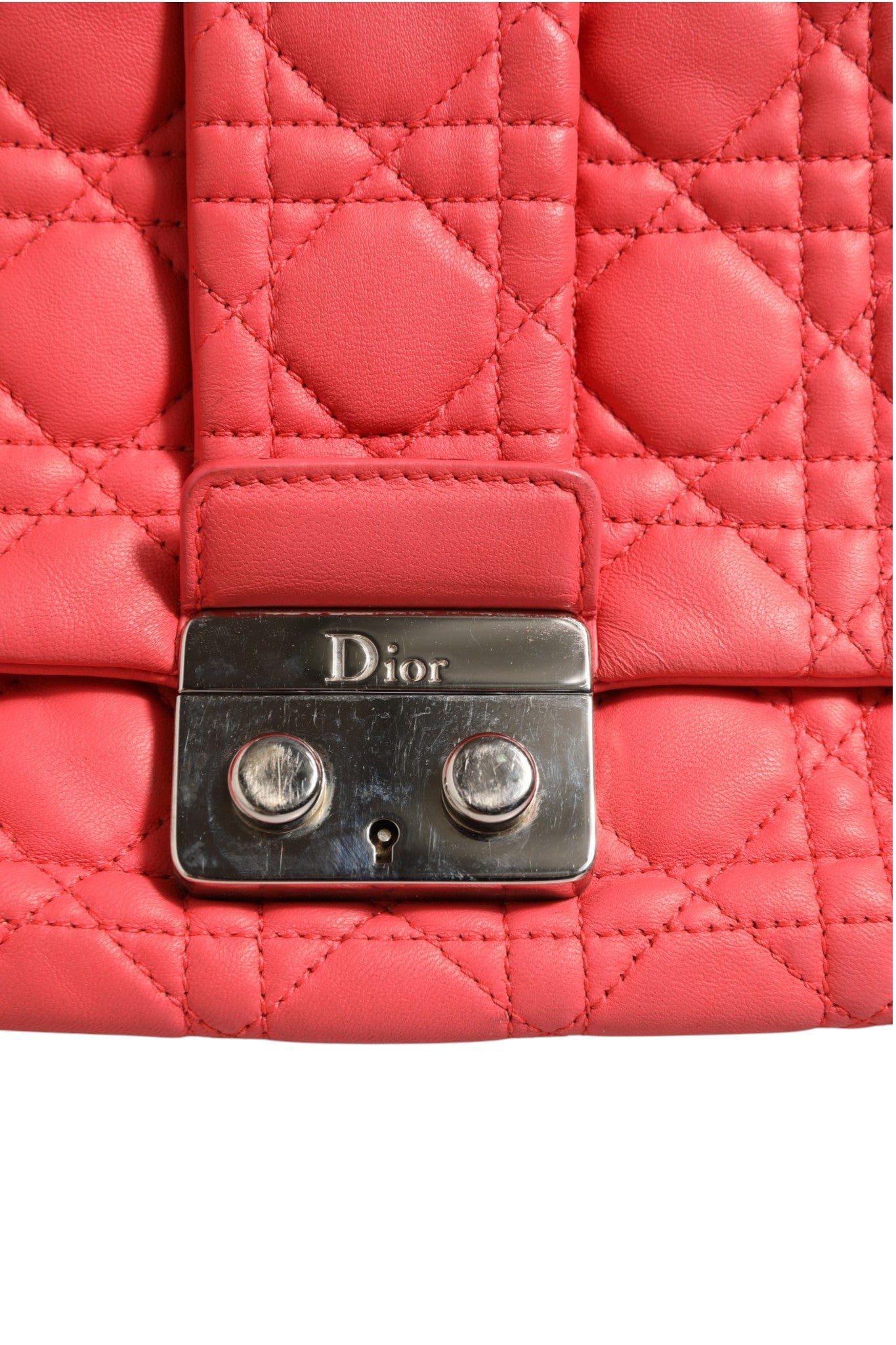 Christian Dior Miss Dior Bag Cannage Women's Leather (Pre-Owned)