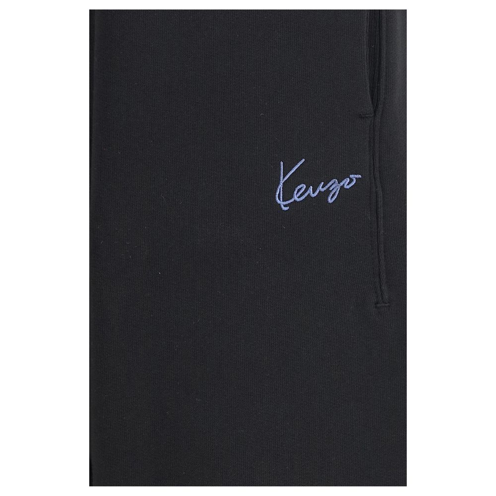 Kenzo Black Cotton Joggers (Workout Men's Pants)