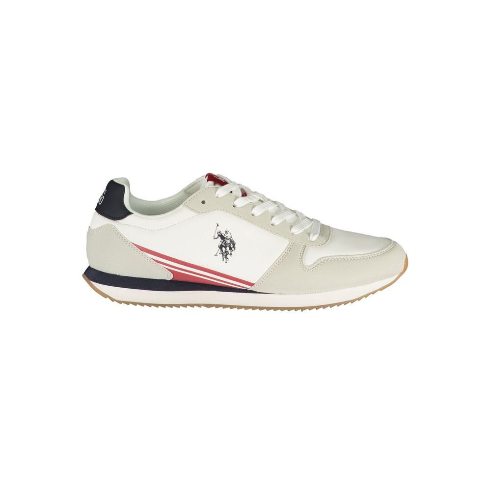 U.S. POLO ASSN. White Polyurethane Men's Men's Sneaker