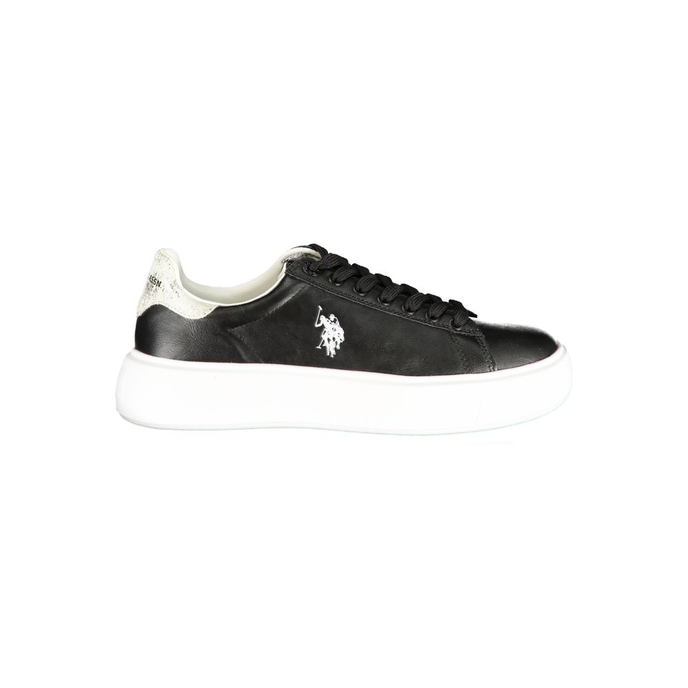 U.S. POLO ASSN. Black Polyurethane Women's Women's Sneaker