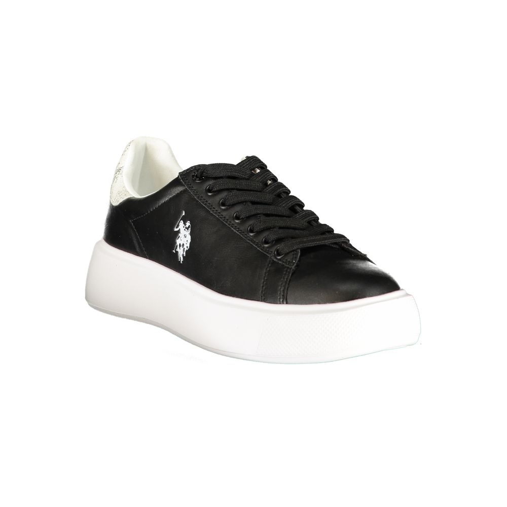 U.S. POLO ASSN. Black Polyurethane Women's Women's Sneaker