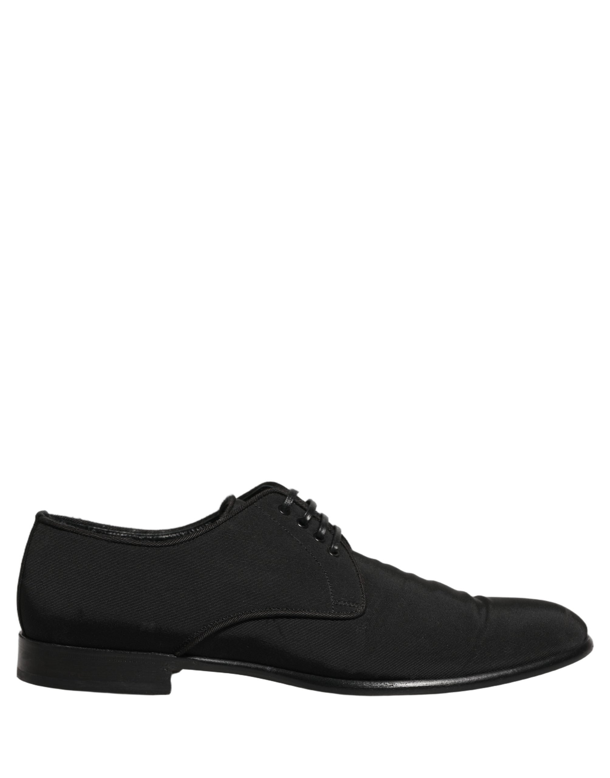Dolce & Gabbana Black Suede Lace Up Derby Dress Formal Men's Shoes (Pre-Owned)