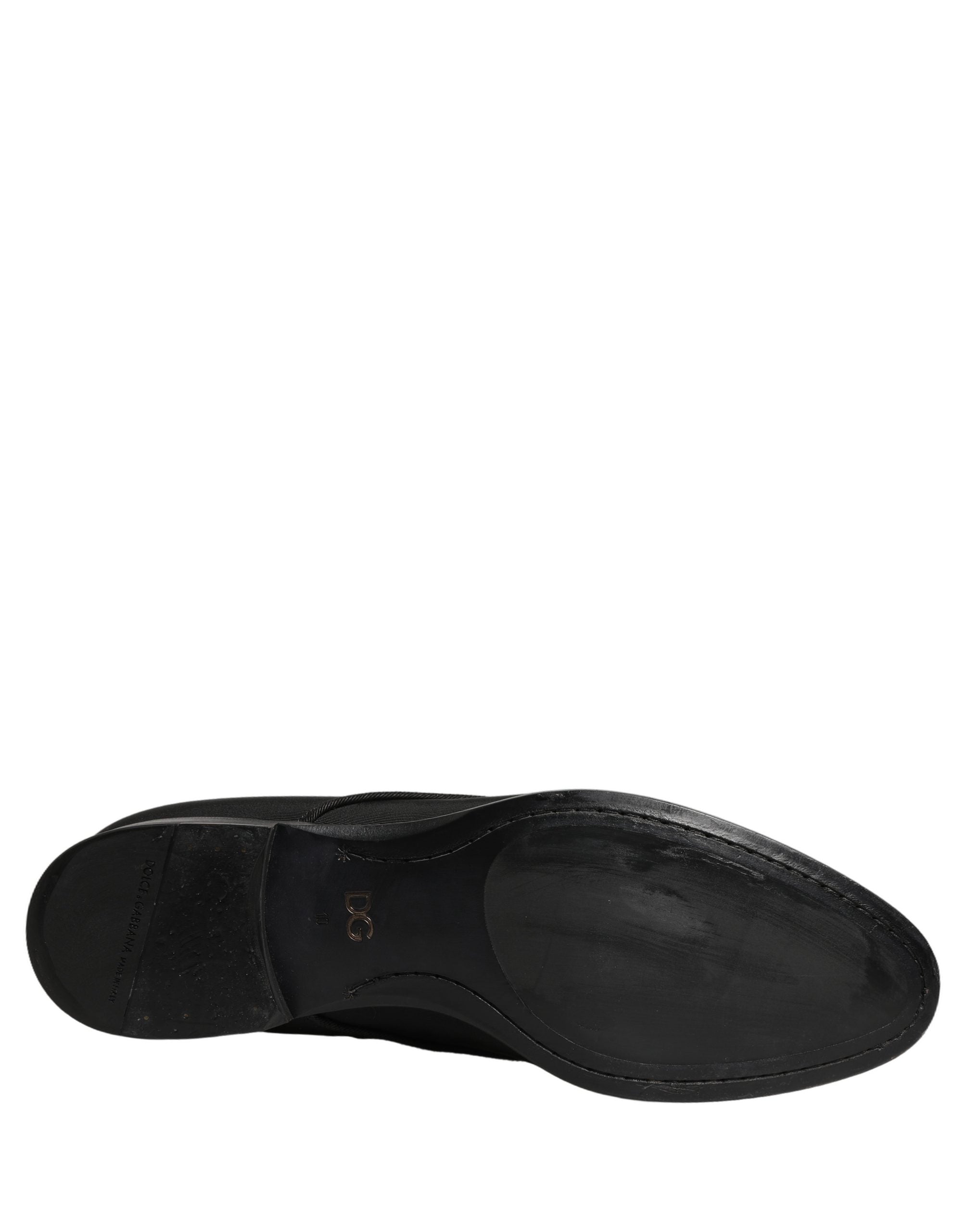 Dolce & Gabbana Black Suede Lace Up Derby Dress Formal Men's Shoes (Pre-Owned)