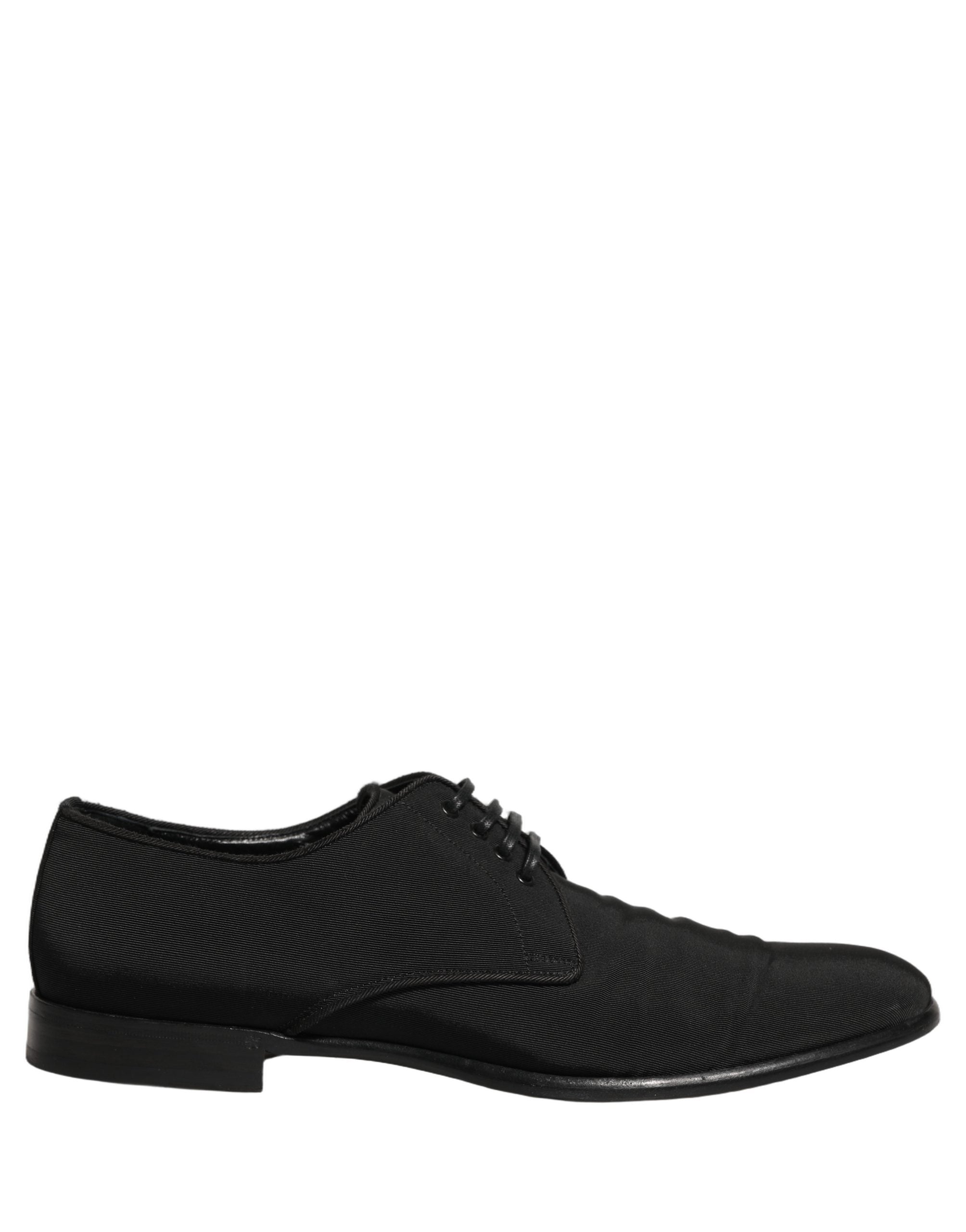 Dolce & Gabbana Black Suede Lace Up Derby Dress Formal Men's Shoes (Pre-Owned)
