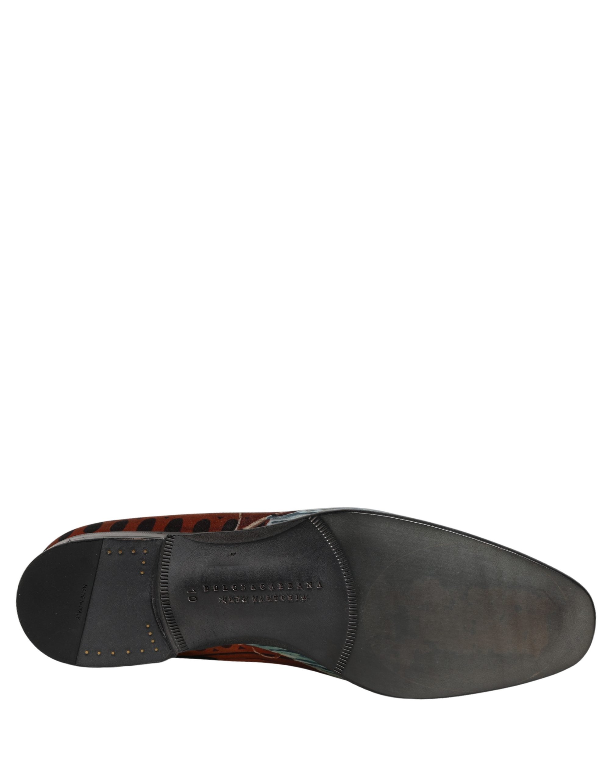 Dolce & Gabbana Multicolor Lion Print Slip On Loafers Men's Shoes