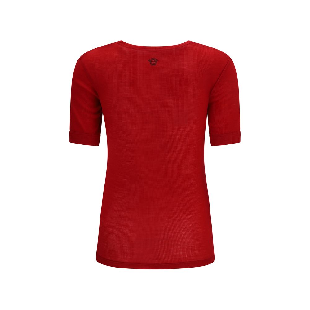 Versace Multicolor Wool Oves Aries Women's T-Shirt
