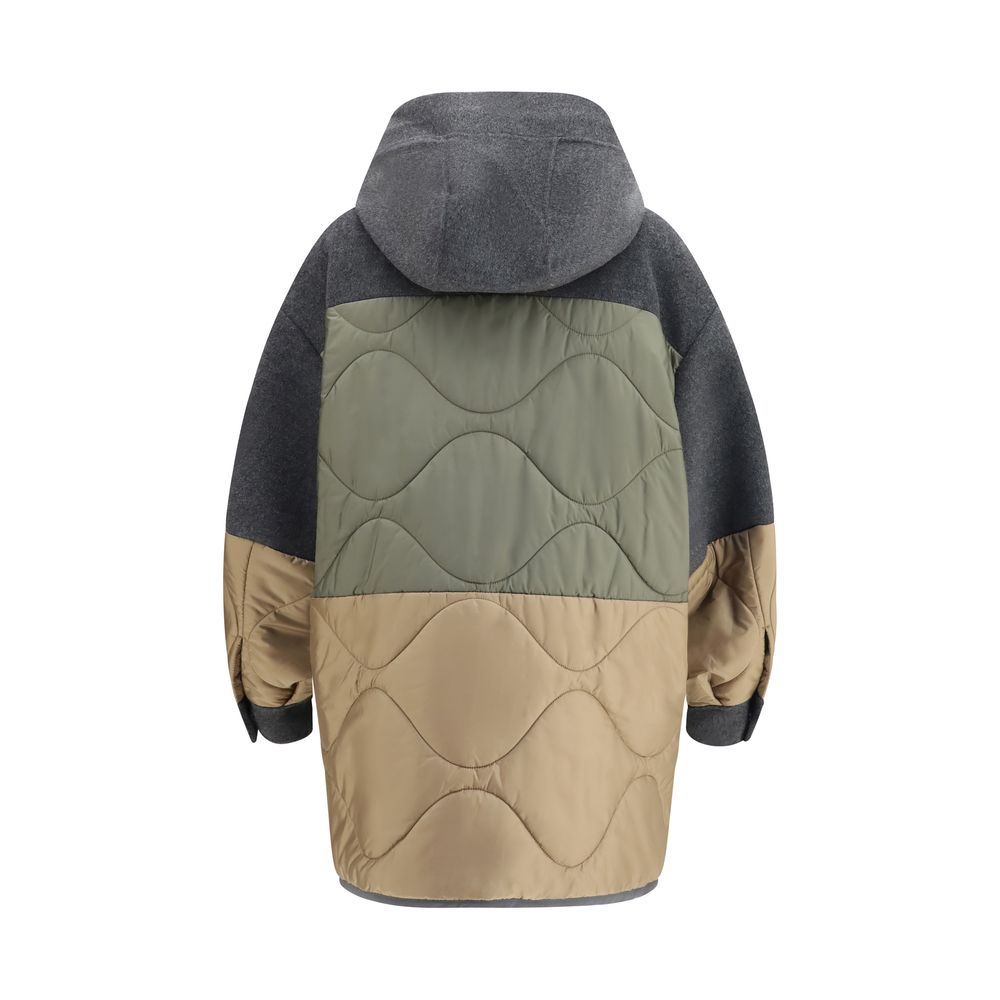 Max Mara Gray Wool Oves Aries Shell Women's Jacket