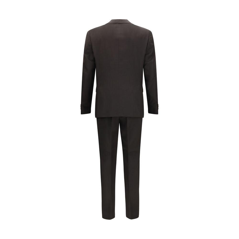 Hugo Boss Black Gray Wool Oves Aries Two-Piece Men's Suit