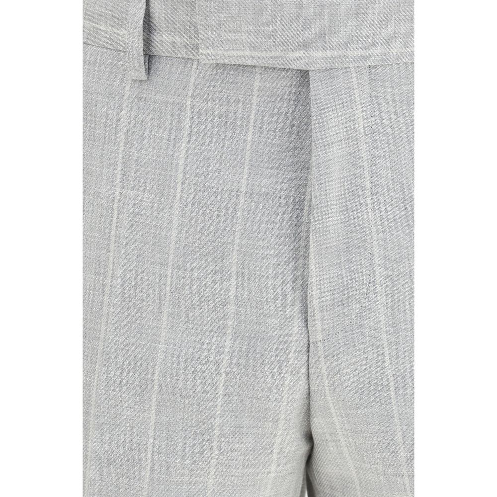 Hugo Boss Black Gray Cotton Two-Piece Men's Suit