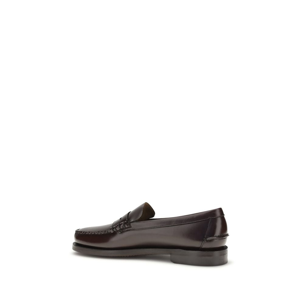 Sebago Brown Calf Leather Bos Taurus Slip-On Men's Loafers