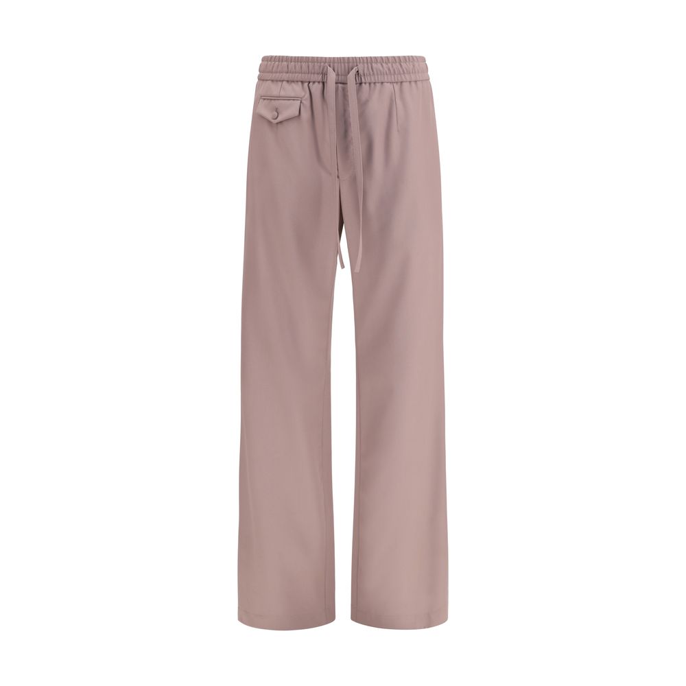 Dolce & Gabbana Brown Wool Oves Aries Joggers (Workout Men's Pants)
