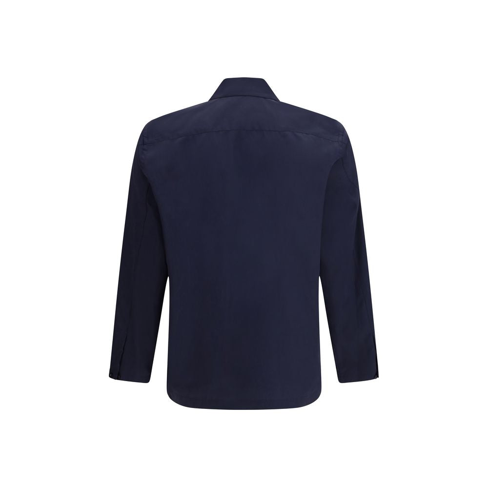 Umit Benan Blue Cotton Men's Shirt