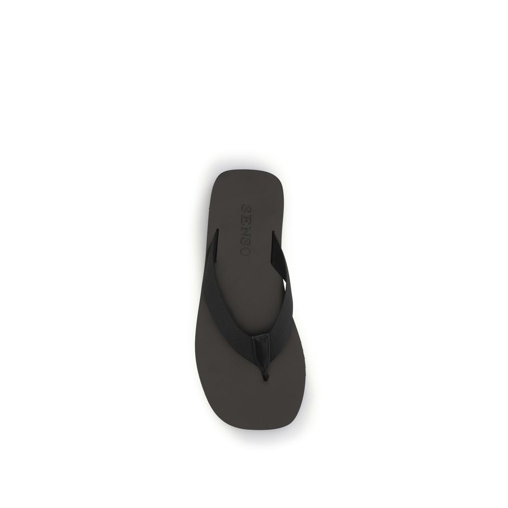 Senso Black Rubber Flip-Flop Women's Sandals