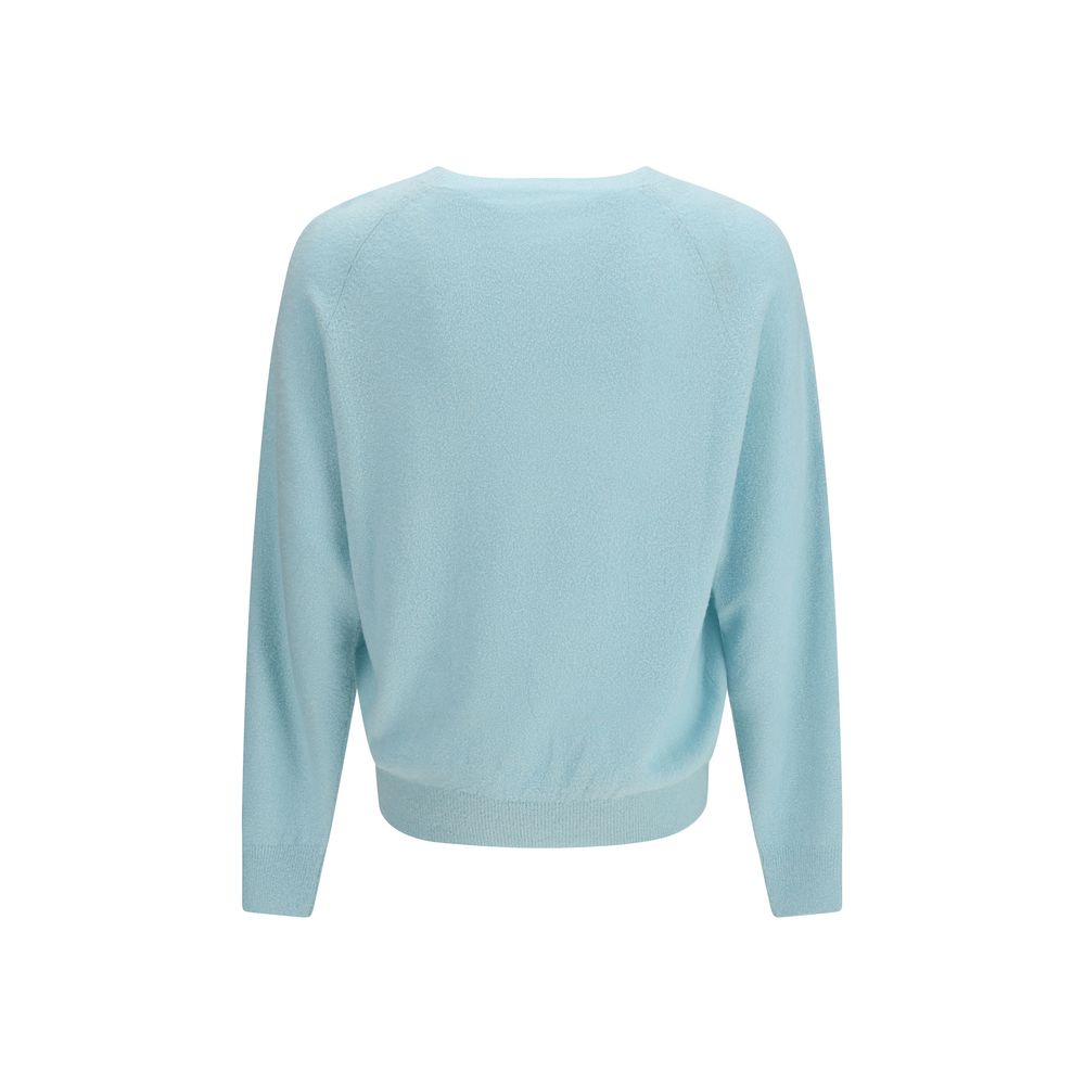 Umit Benan Blue Silk Men's Sweatshirt