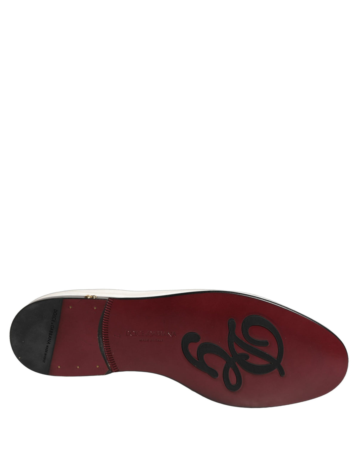 Dolce & Gabbana White Velvet Slip On Men Flats Loafers Men's Shoes