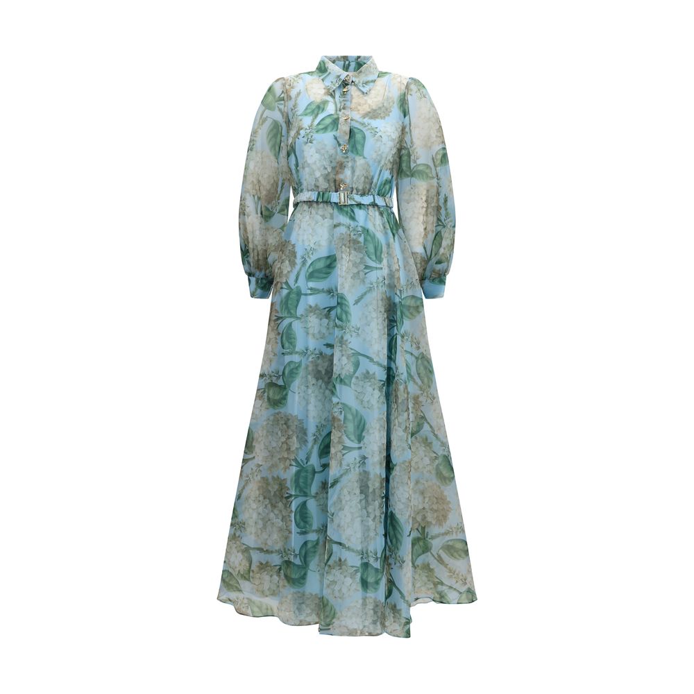 Nissa Blue Polyester Casual Women's Dress