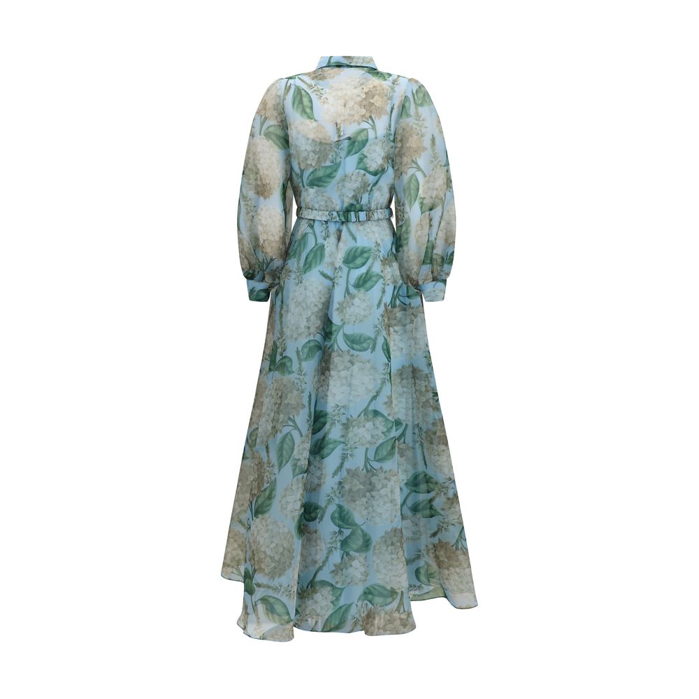 Nissa Blue Polyester Casual Women's Dress