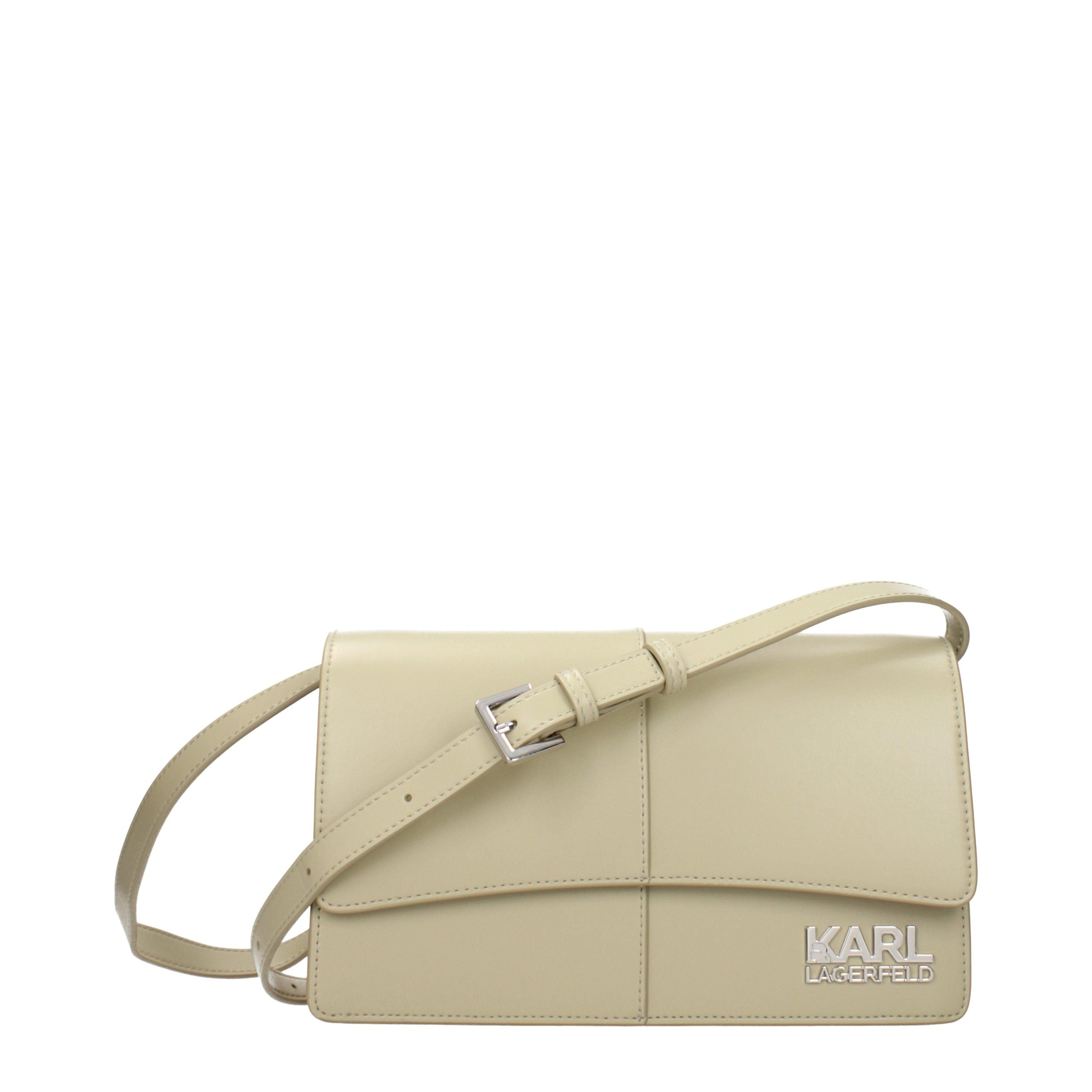 Karl Lagerfeld Green Polyethylene Crossbody Women's Bag