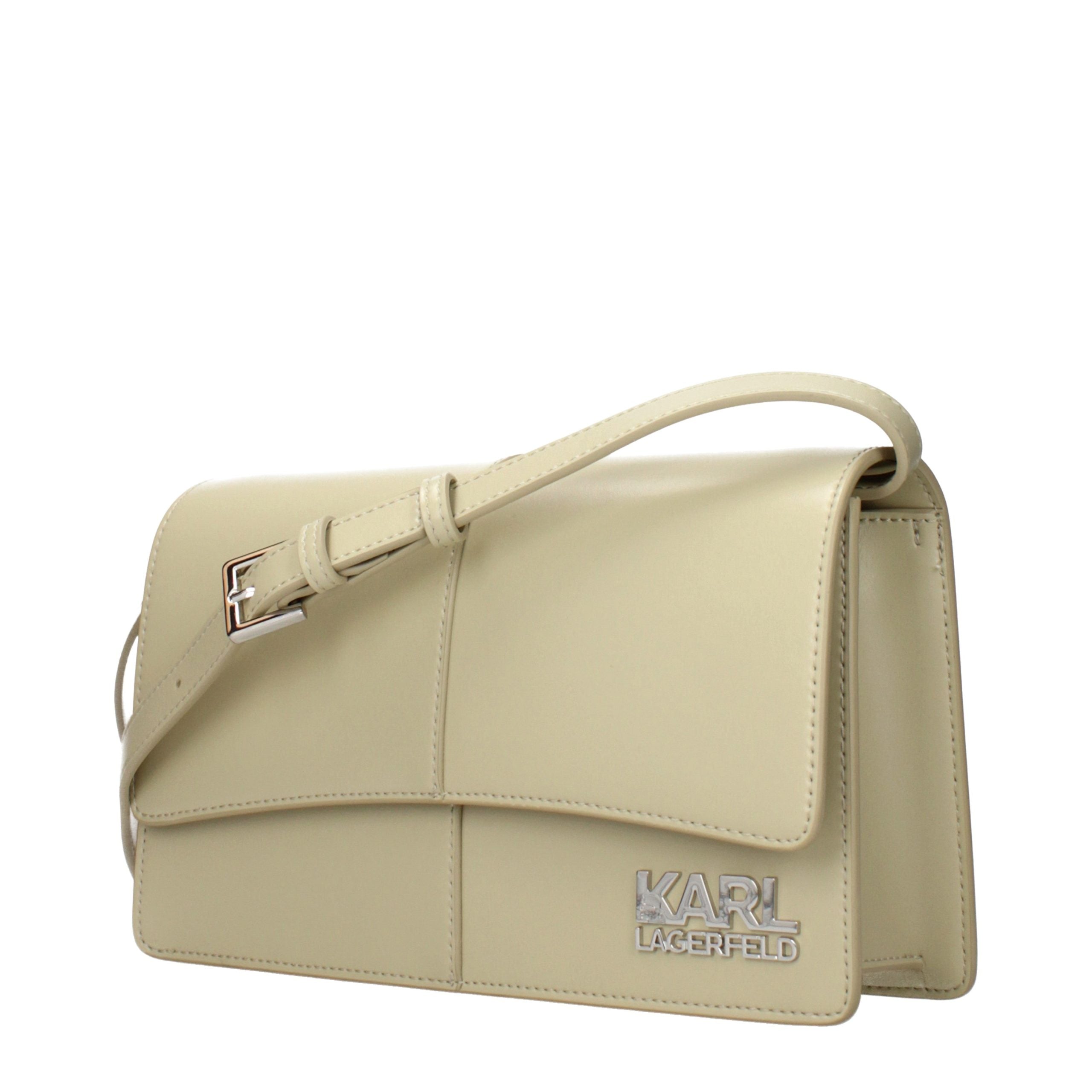 Karl Lagerfeld Green Polyethylene Crossbody Women's Bag