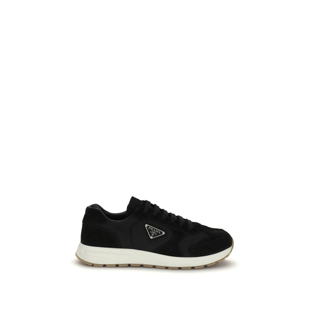 Prada Black Recycled Polyamide Athletic Men's Sneakers
