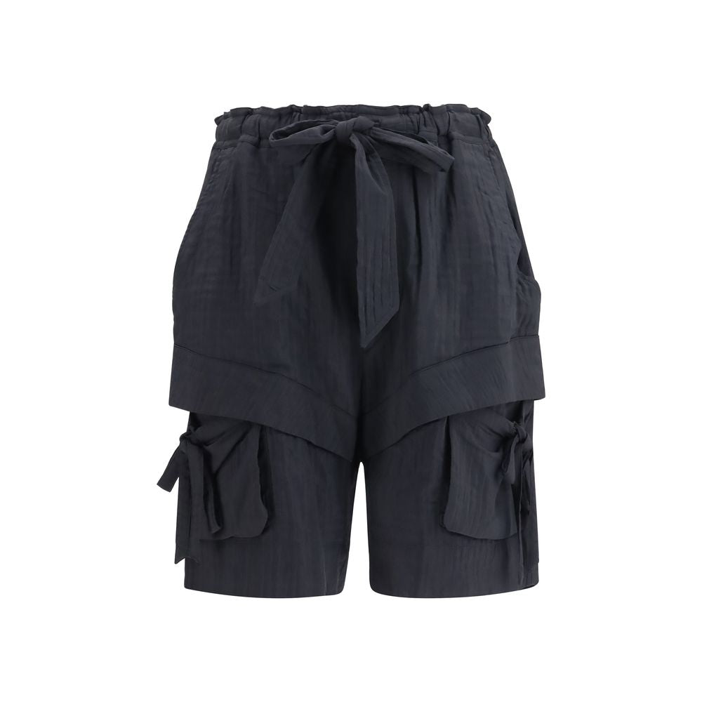 Isabel Marant Étoile Black Viscose Bermuda Women's Shorts