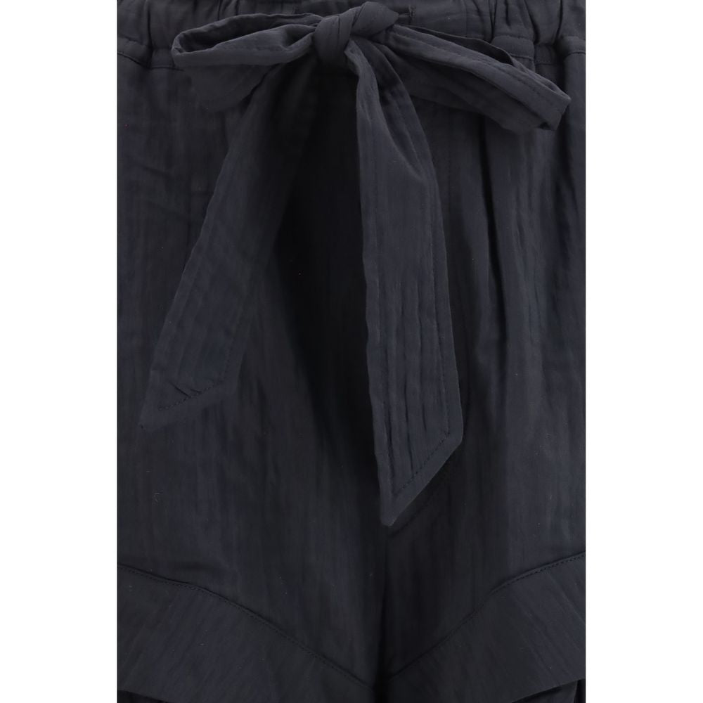 Isabel Marant Étoile Black Viscose Bermuda Women's Shorts