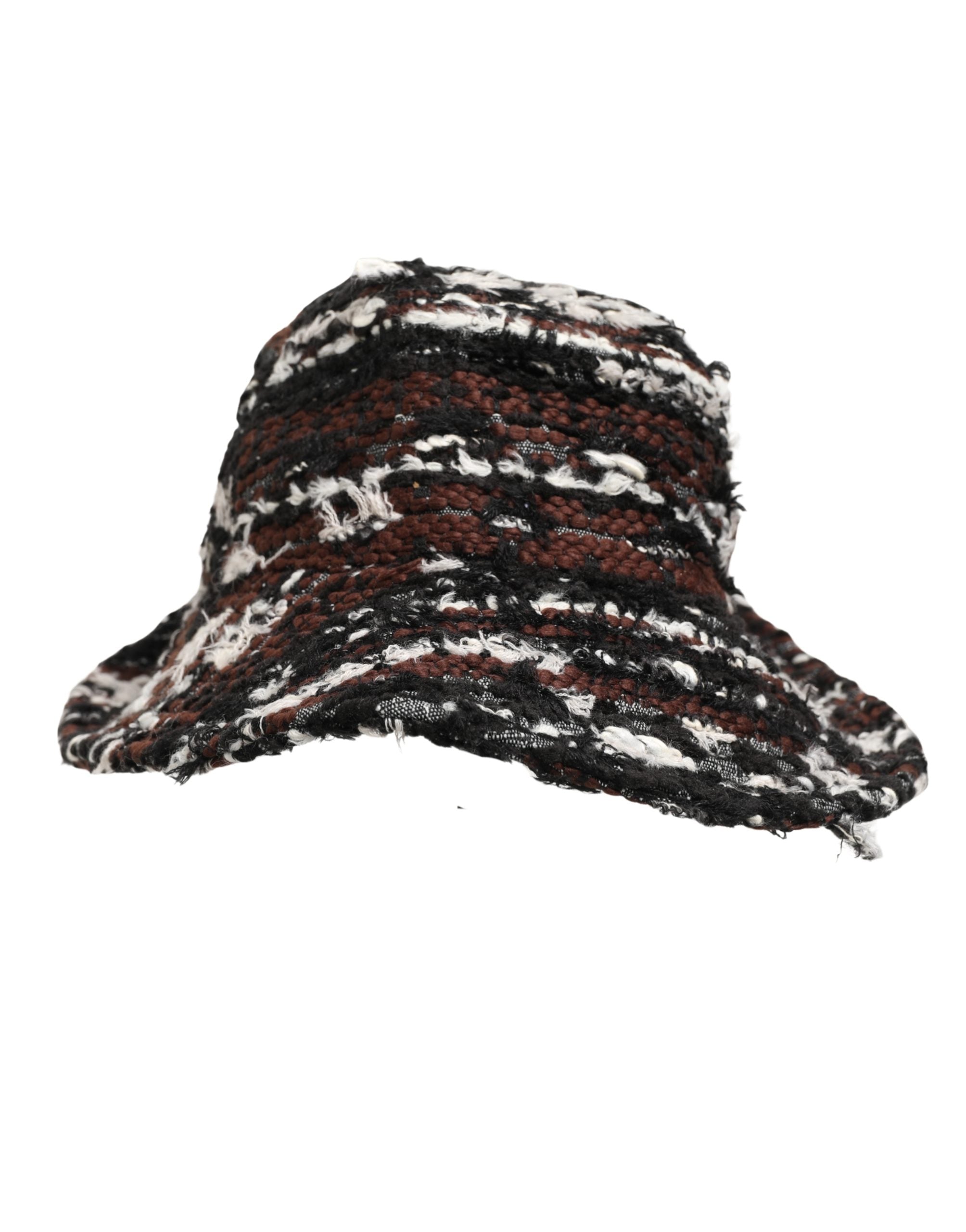 Dolce & Gabbana Women Multicolor Acrylic Tweed Bucket Capello Women's Hat