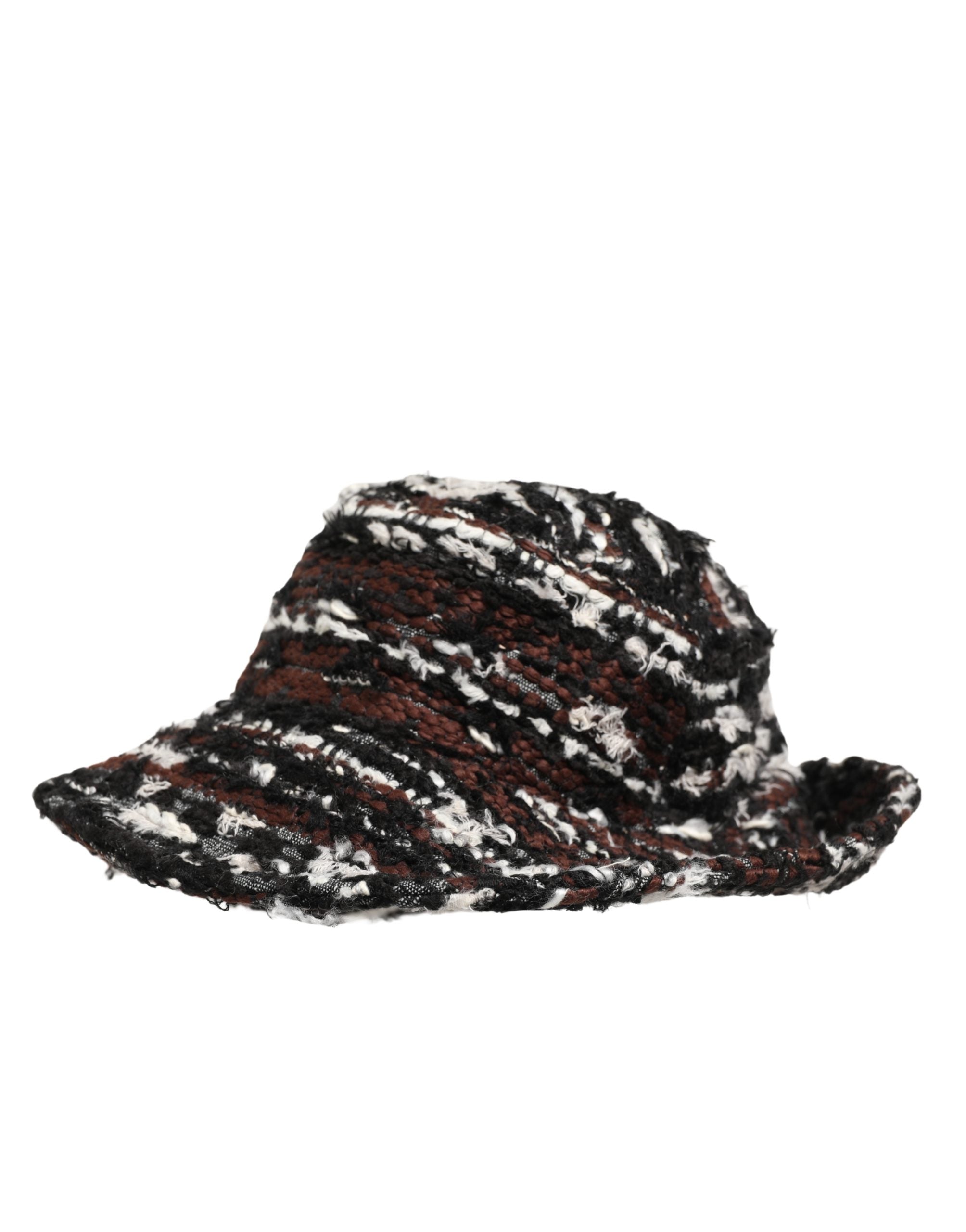 Dolce & Gabbana Women Multicolor Acrylic Tweed Bucket Capello Women's Hat