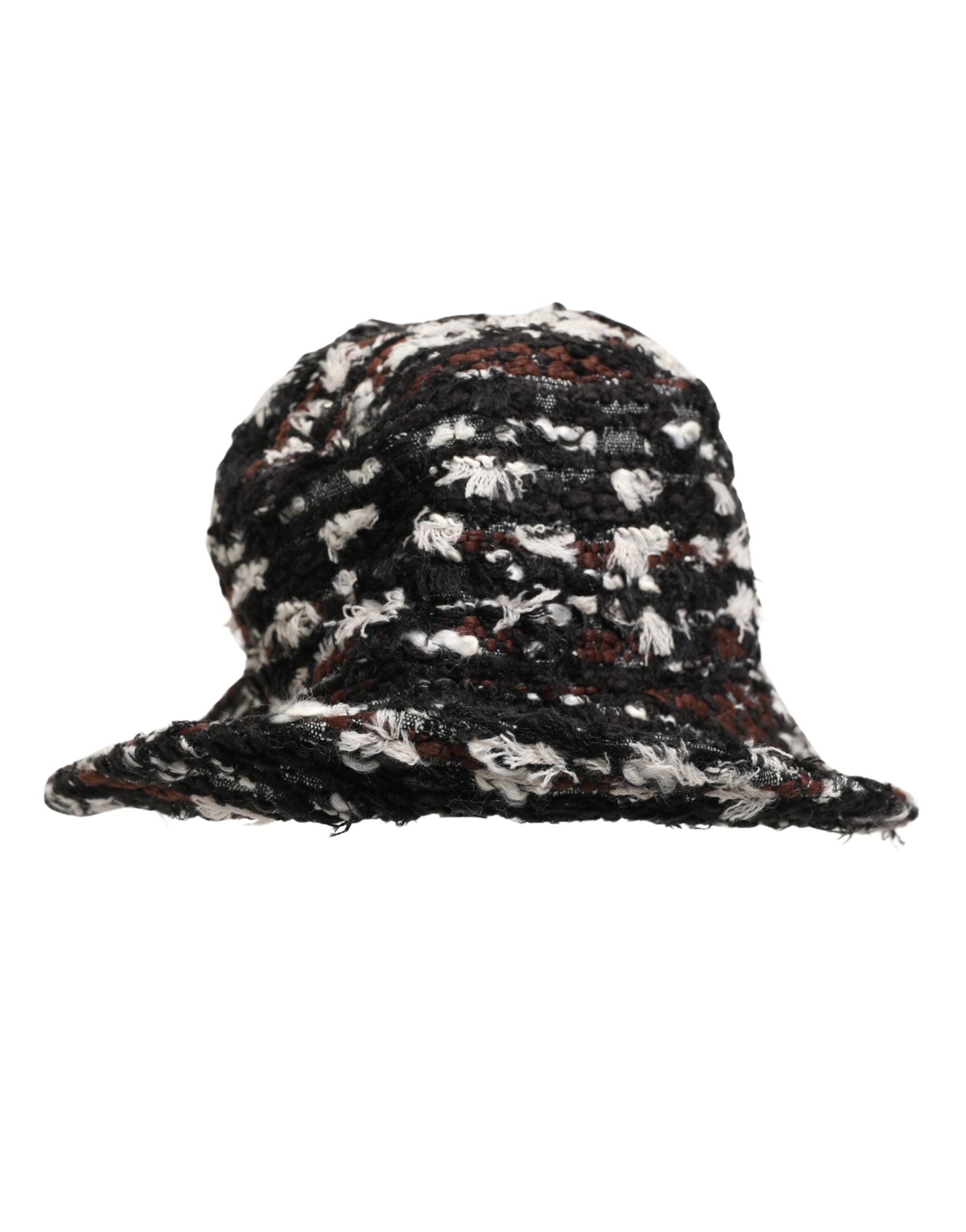 Dolce & Gabbana Women Multicolor Acrylic Tweed Bucket Capello Women's Hat