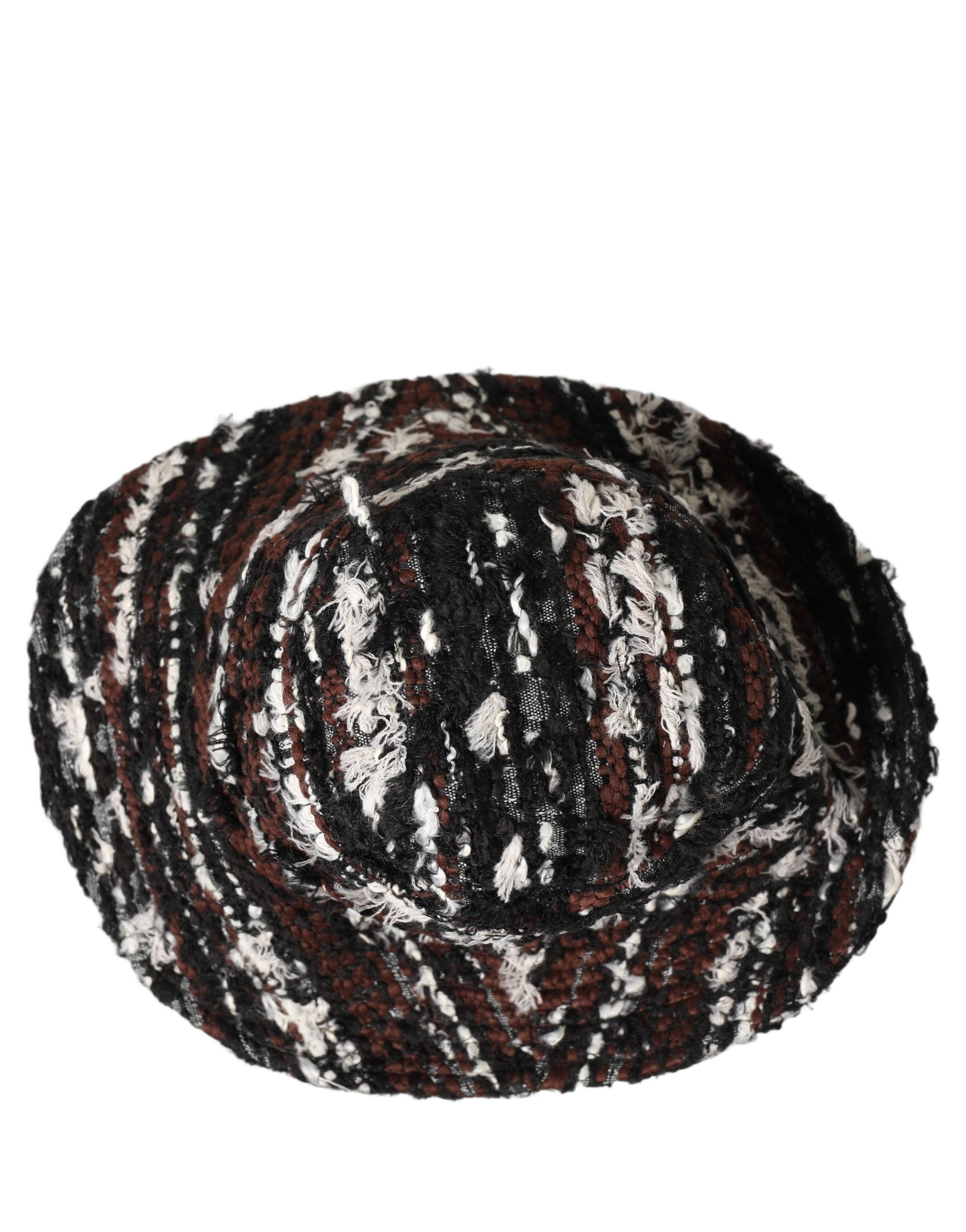 Dolce & Gabbana Women Multicolor Acrylic Tweed Bucket Capello Women's Hat