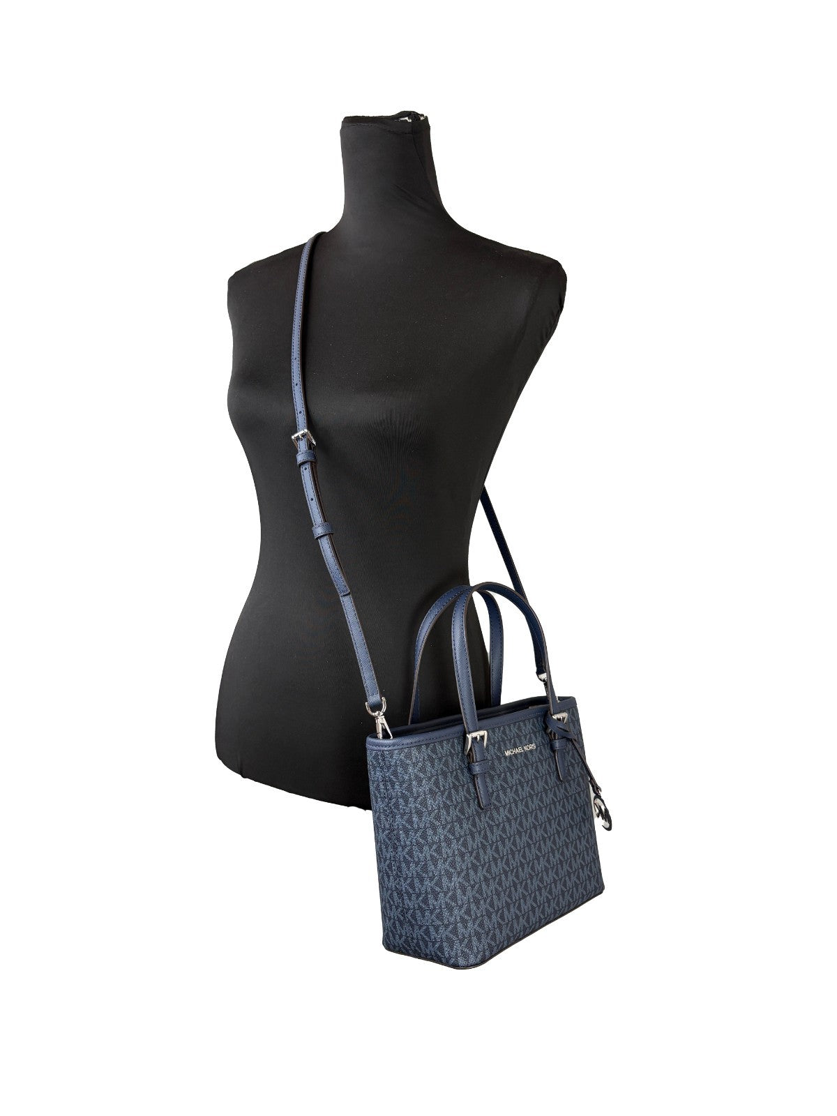 Michael Kors Michael Kors Navy Signature XS Carryall Tote Women's Bag