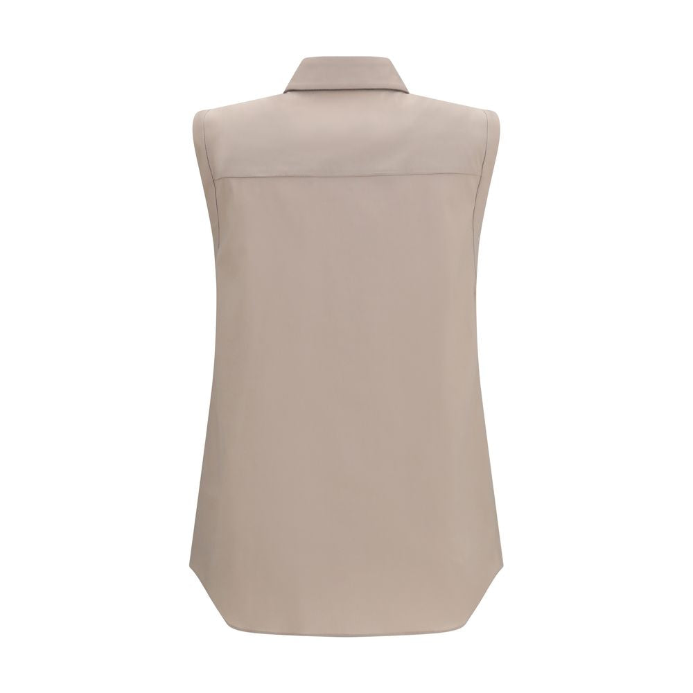 Brunello Cucinelli Beige Cotton Women's Shirt