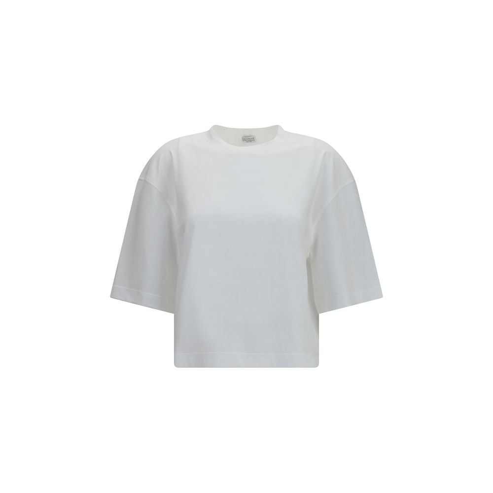 Brunello Cucinelli White Cotton Women's T-Shirt
