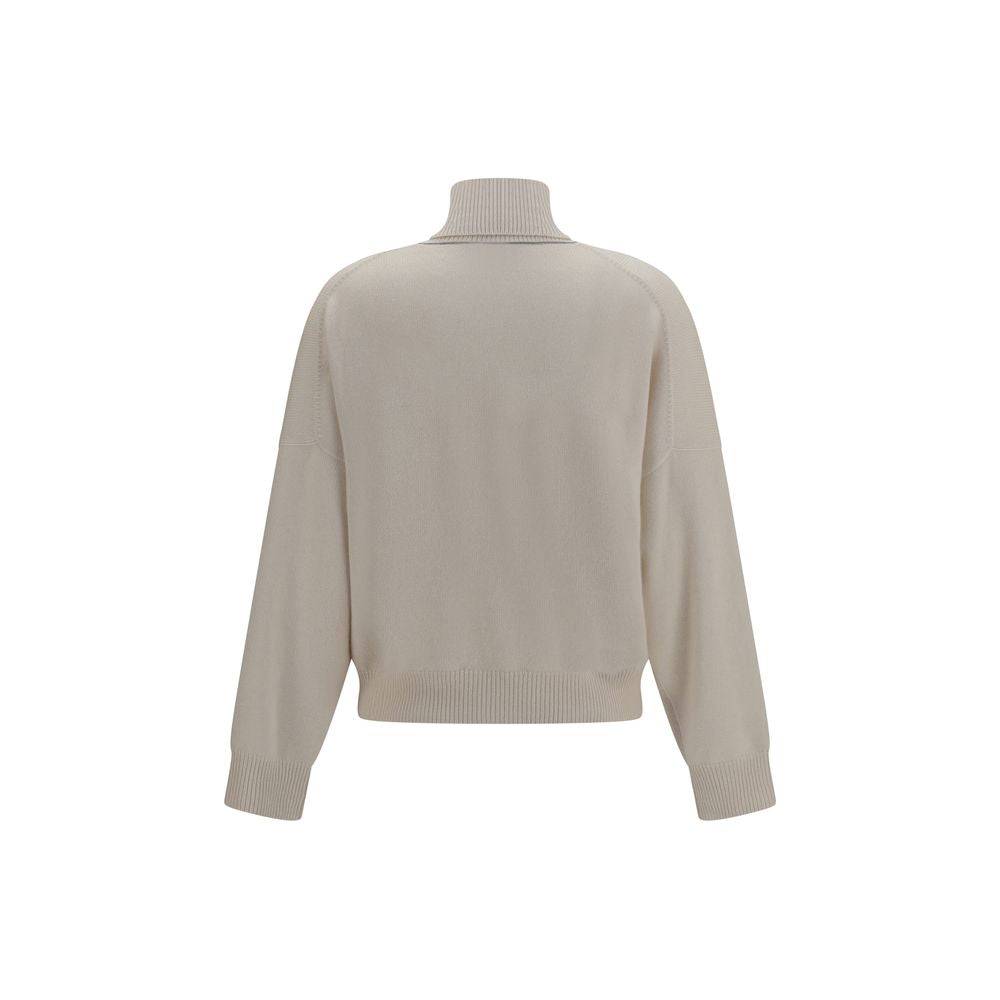 Brunello Cucinelli Beige Cashmere Women's Sweater