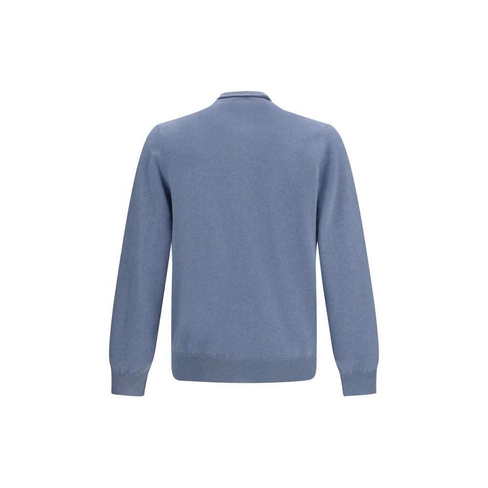 Brunello Cucinelli Blue Cashmere Men's Cardigan