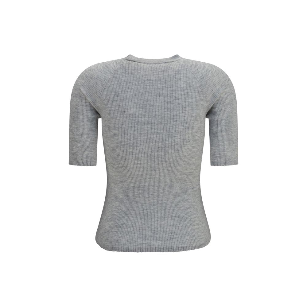 Brunello Cucinelli Gray Cashmere Women's Sweatshirt