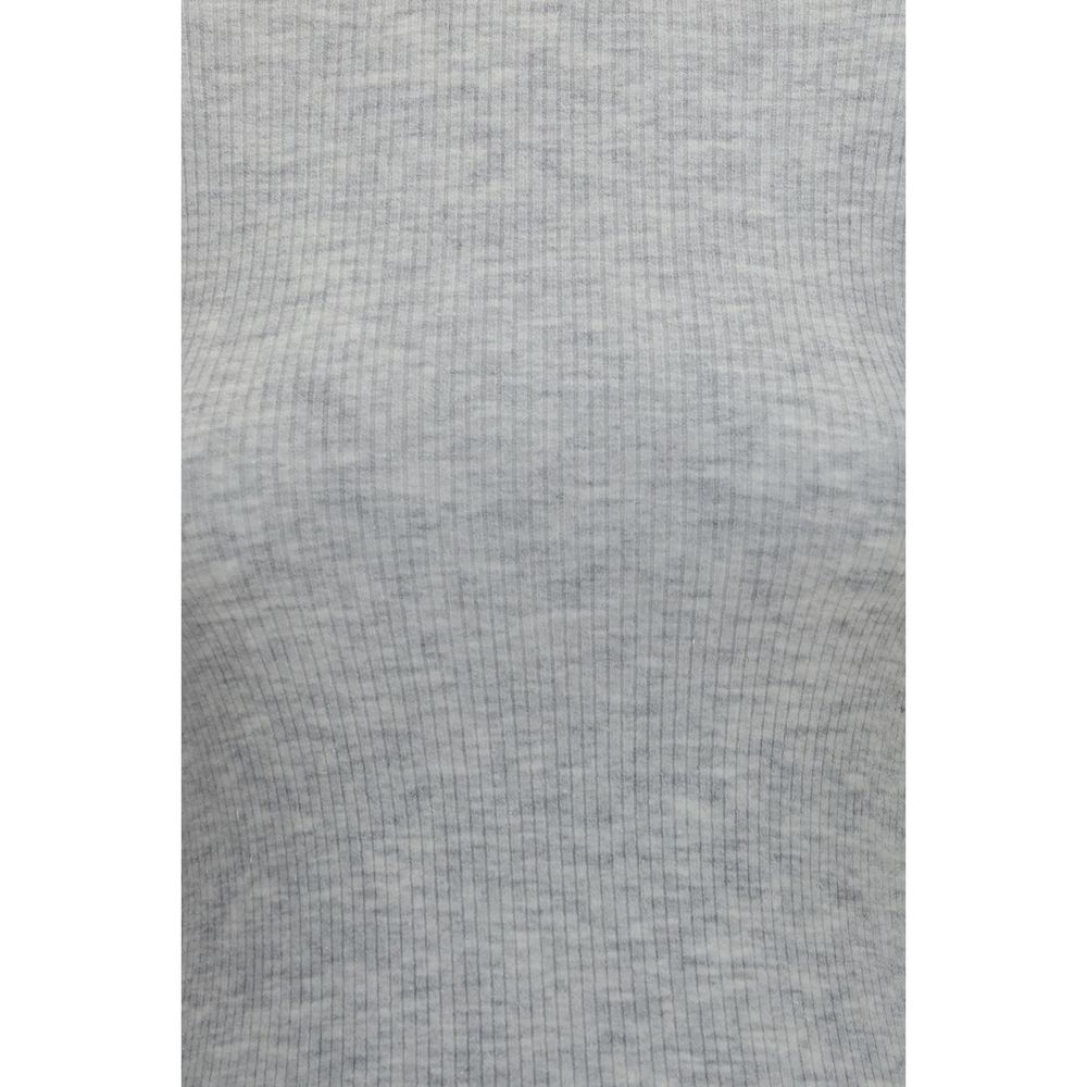 Brunello Cucinelli Gray Cashmere Women's Sweatshirt