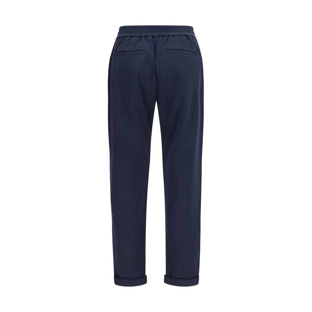 Brunello Cucinelli Blue Polyamide Casual Women's Pants