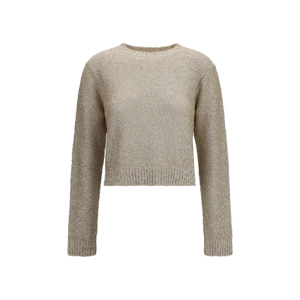 Brunello Cucinelli Beige Linen Women's Sweatshirt