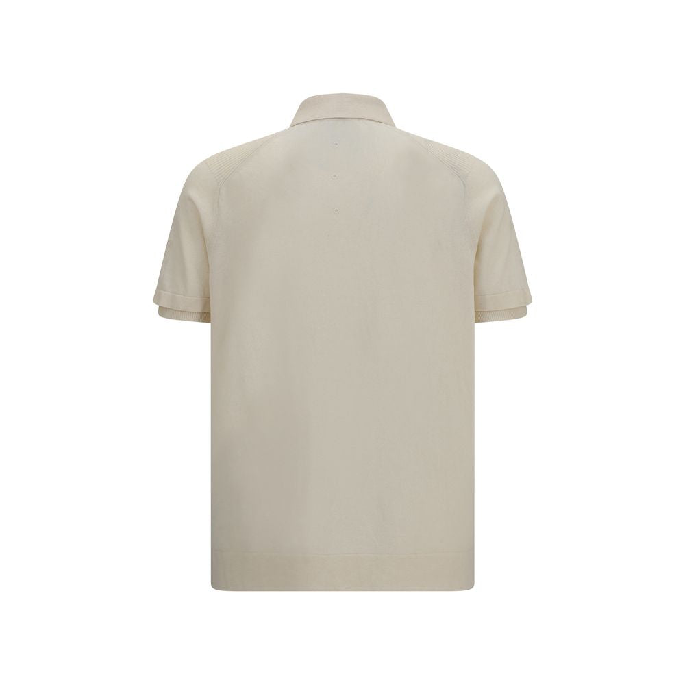 Premiata Beige Cotton Polo Men's Shirt