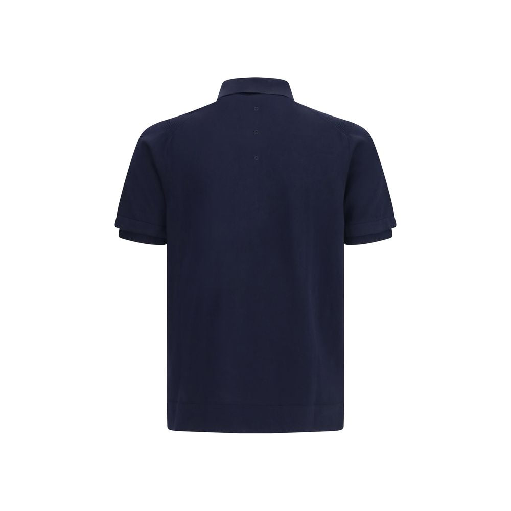 Premiata Blue Cotton Polo Men's Shirt