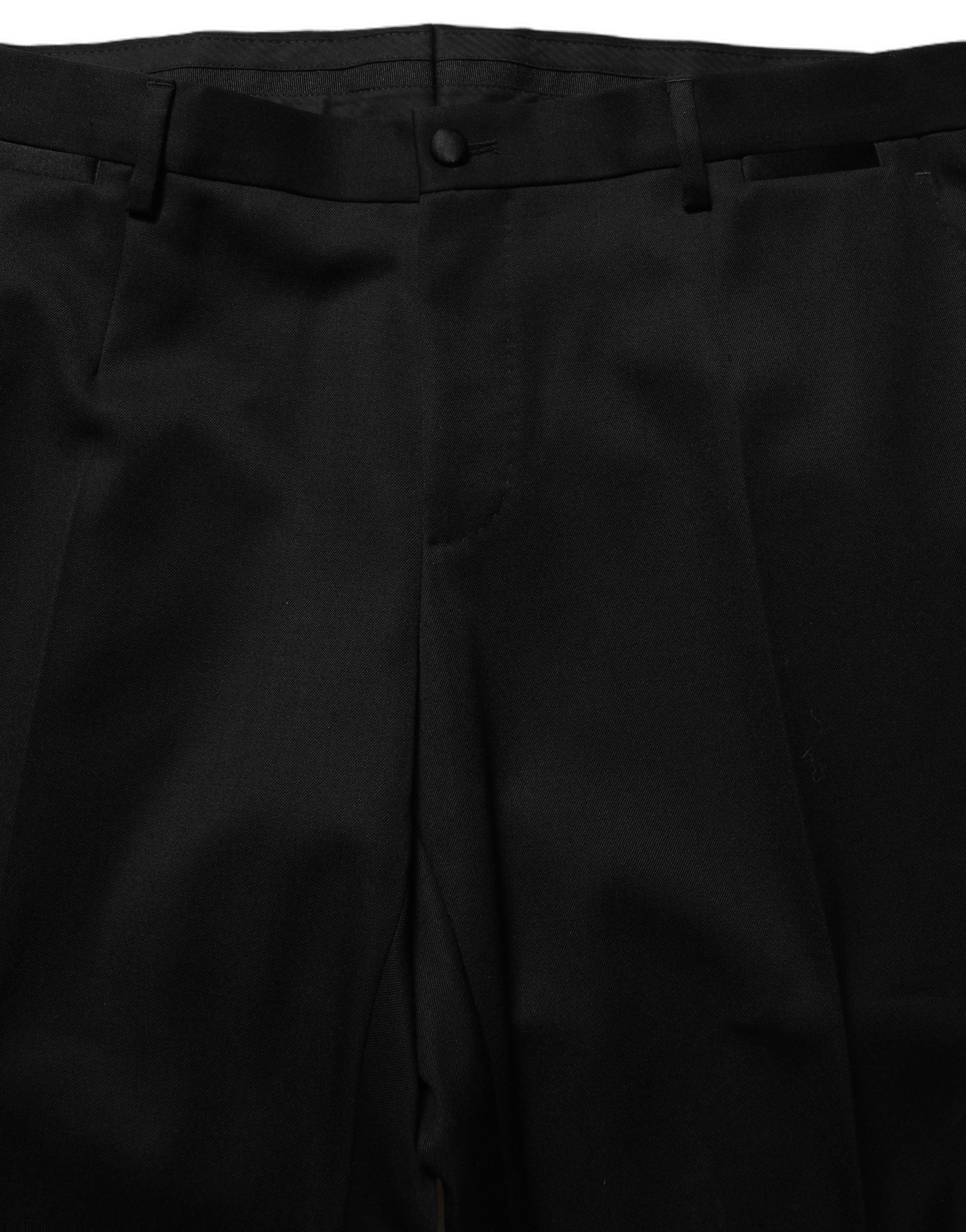 Dolce & Gabbana Black Crystal Embellished 2 Piece Men's Suit