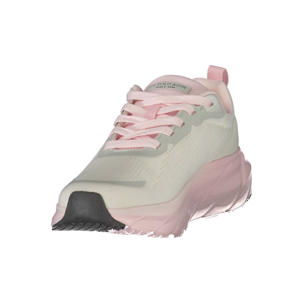 U.S. POLO ASSN. White Polyurethane Women's Women's Sneaker