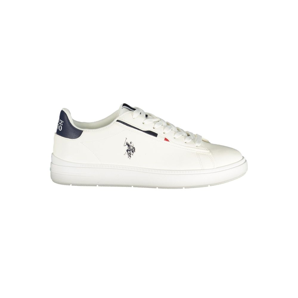 U.S. POLO ASSN. White Polyurethane Men's Men's Sneaker