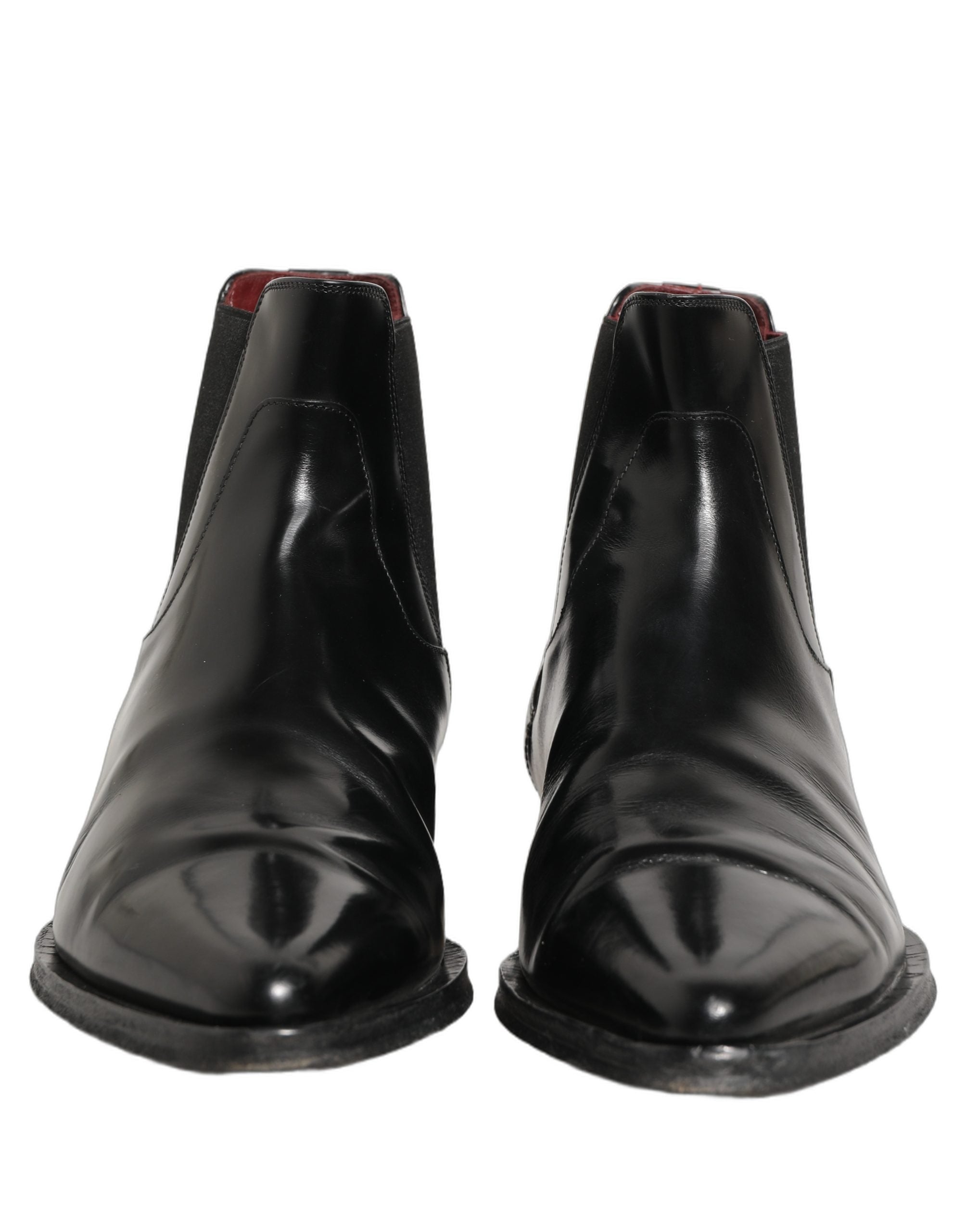 Dolce & Gabbana Black Chelsea Slip On Men Ankle Boots Men's Shoes (Pre-Owned)